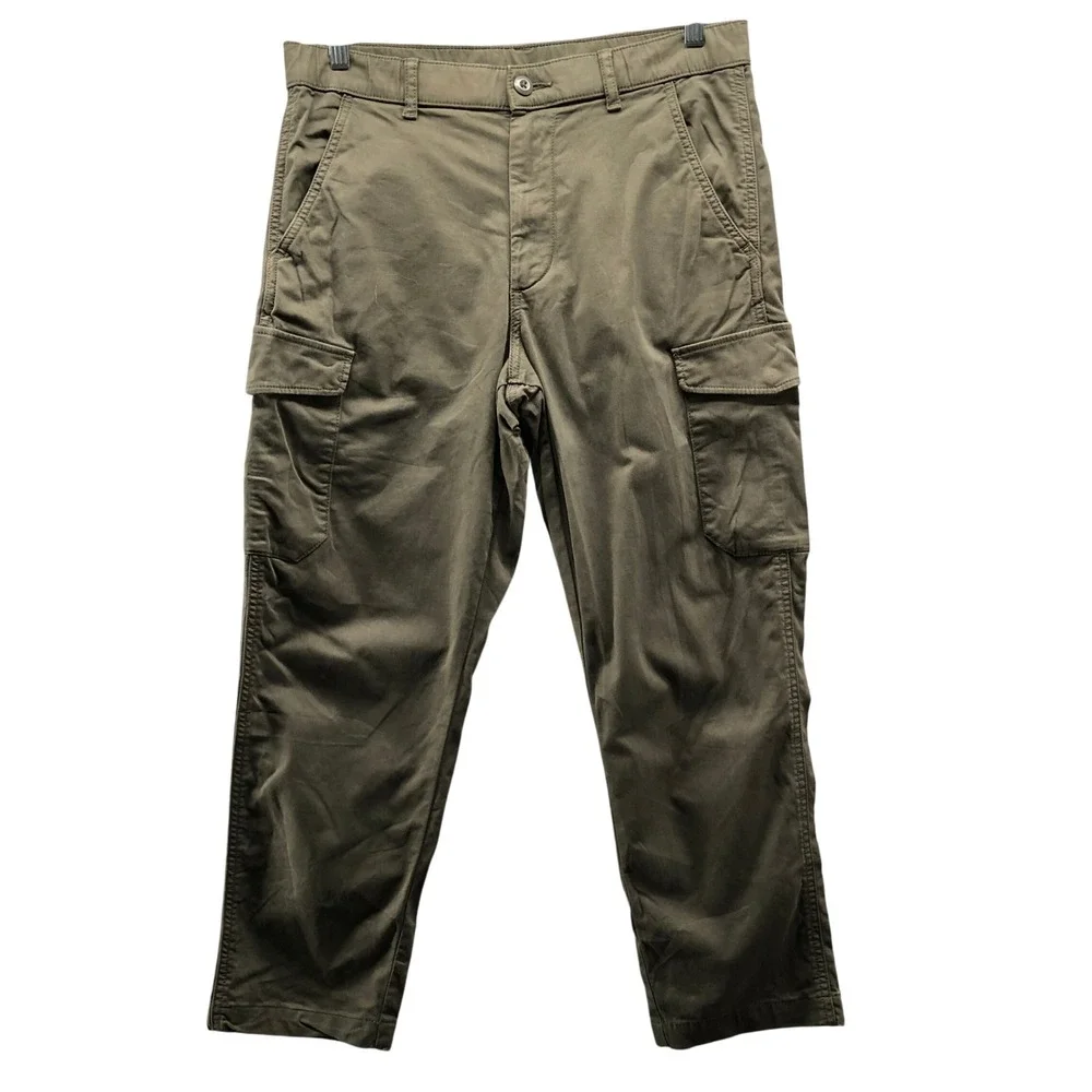 Uniqlo Mens Olive Green Cargo Utility Pants Trousers Size S 27-30 Gorpcore